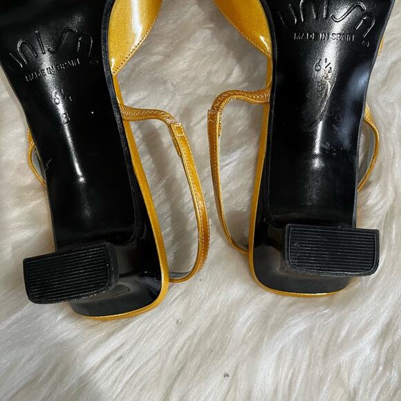 NEW Unisa Vintage 90s Patent Leather Slingback Bows Kitten Heel Sandals 6.5 NWOB - Picture 15 of 16